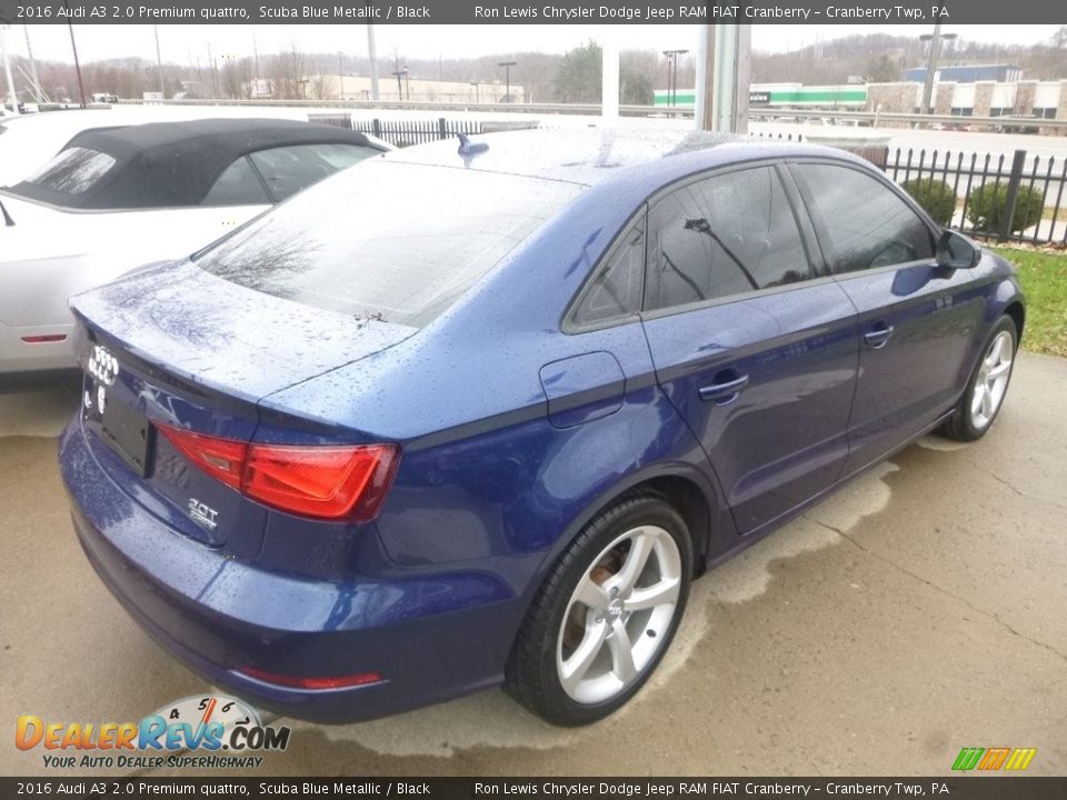 2016 Audi A3 2.0 Premium quattro Scuba Blue Metallic / Black Photo #2