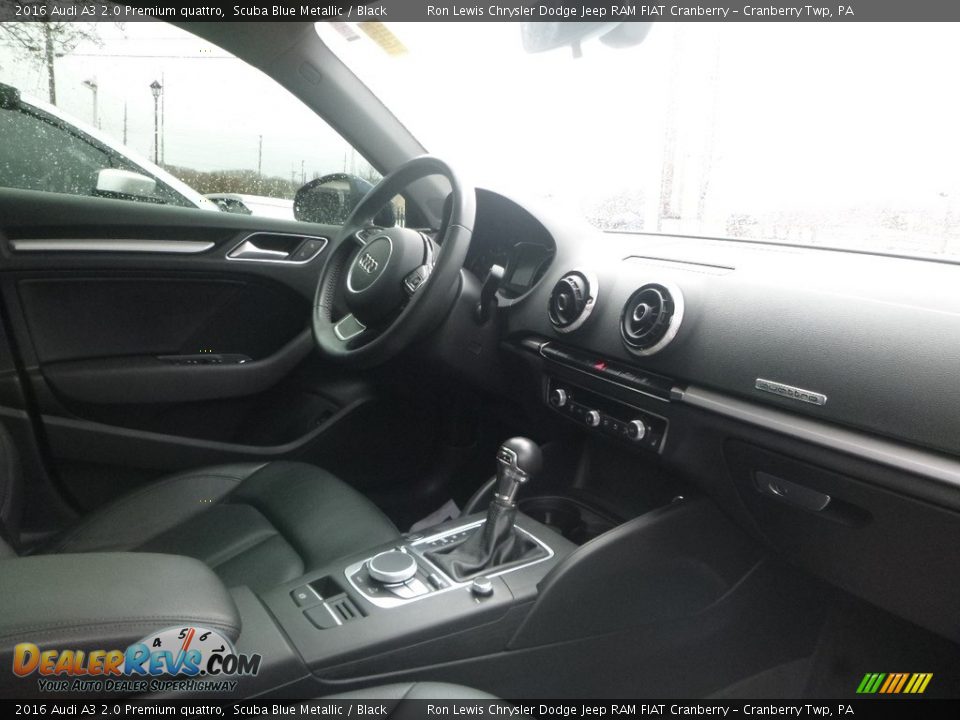 2016 Audi A3 2.0 Premium quattro Scuba Blue Metallic / Black Photo #6