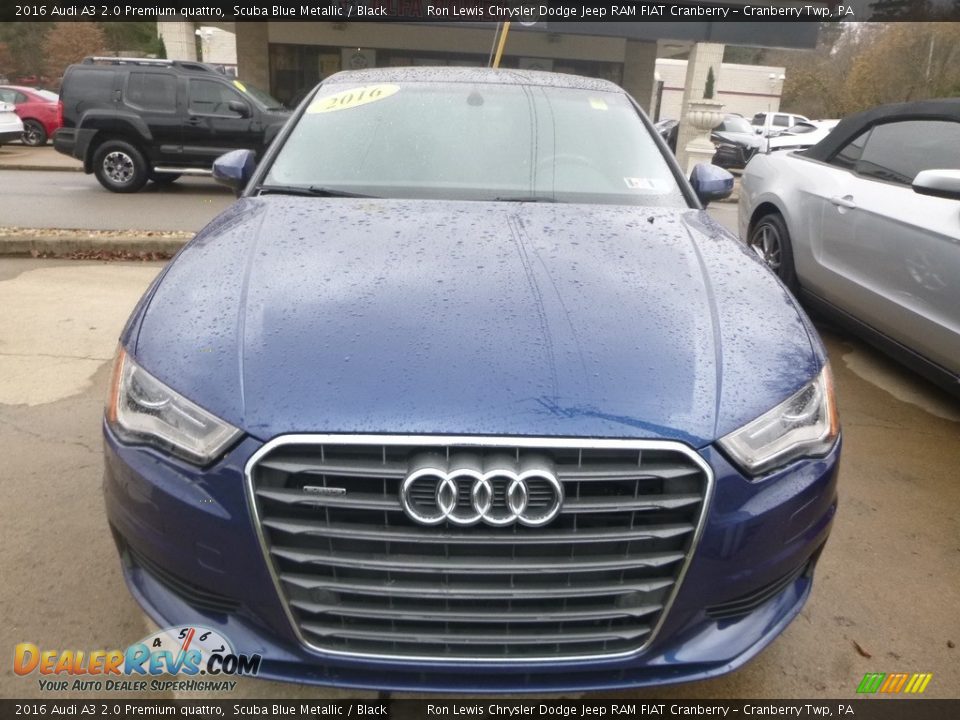 2016 Audi A3 2.0 Premium quattro Scuba Blue Metallic / Black Photo #9