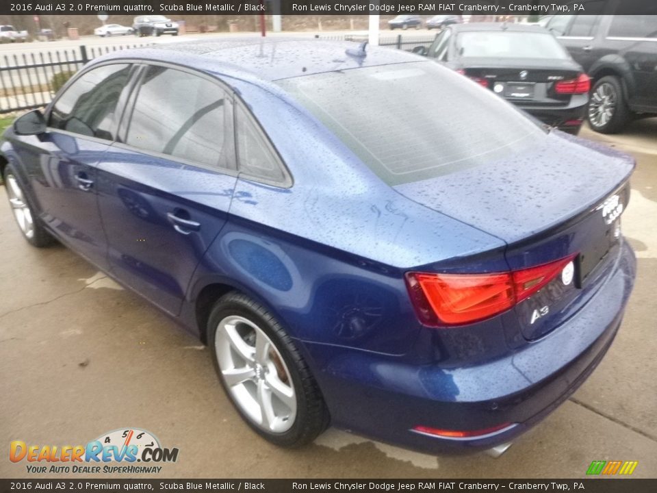 2016 Audi A3 2.0 Premium quattro Scuba Blue Metallic / Black Photo #11