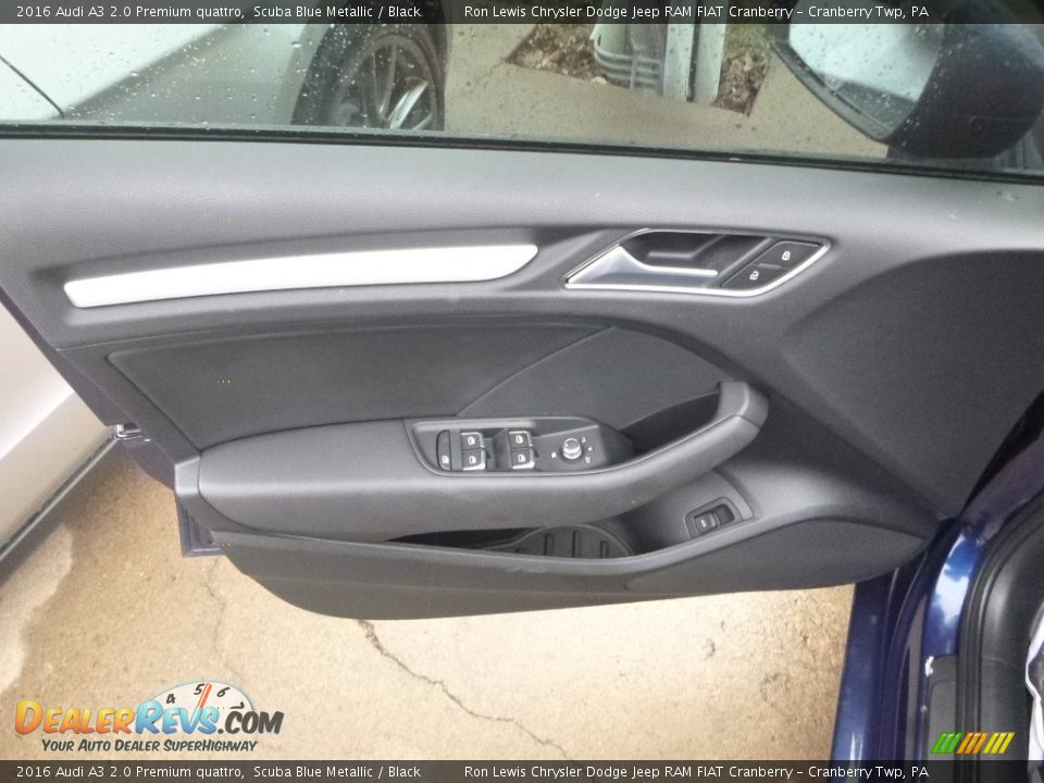 2016 Audi A3 2.0 Premium quattro Scuba Blue Metallic / Black Photo #12