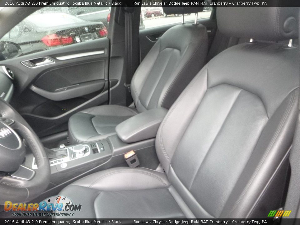 2016 Audi A3 2.0 Premium quattro Scuba Blue Metallic / Black Photo #13