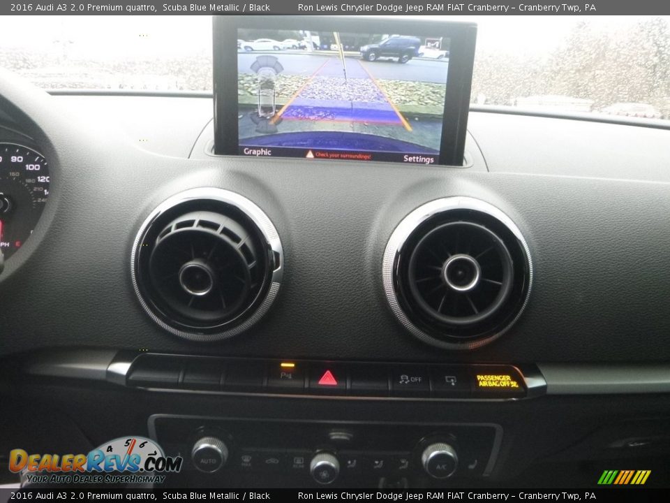2016 Audi A3 2.0 Premium quattro Scuba Blue Metallic / Black Photo #16