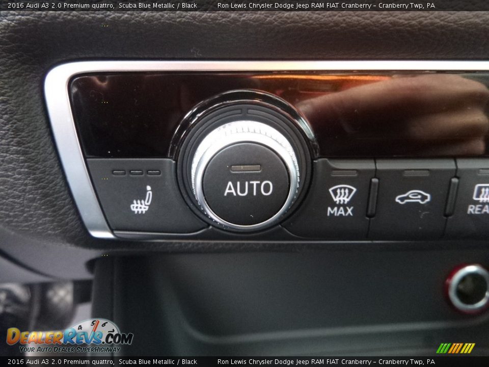 2016 Audi A3 2.0 Premium quattro Scuba Blue Metallic / Black Photo #17
