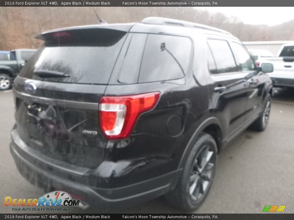 2019 Ford Explorer XLT 4WD Agate Black / Medium Black Photo #2
