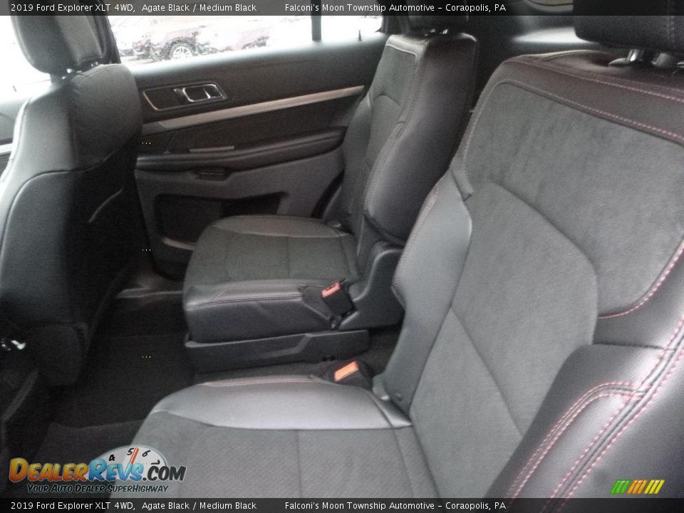 2019 Ford Explorer XLT 4WD Agate Black / Medium Black Photo #8