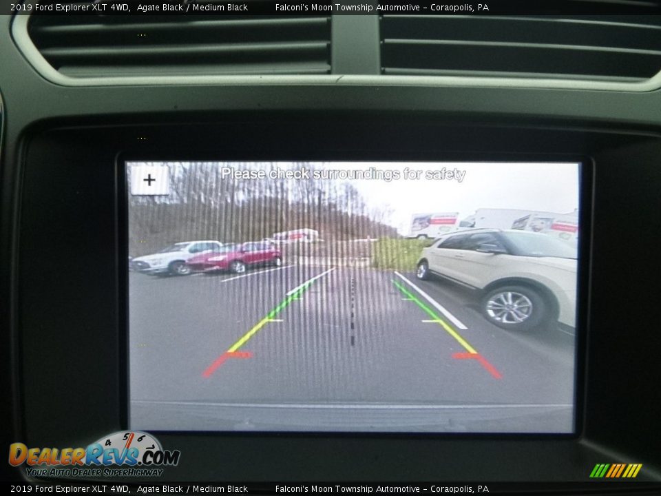 2019 Ford Explorer XLT 4WD Agate Black / Medium Black Photo #15