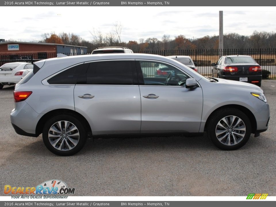 2016 Acura MDX Technology Lunar Silver Metallic / Graystone Photo #6