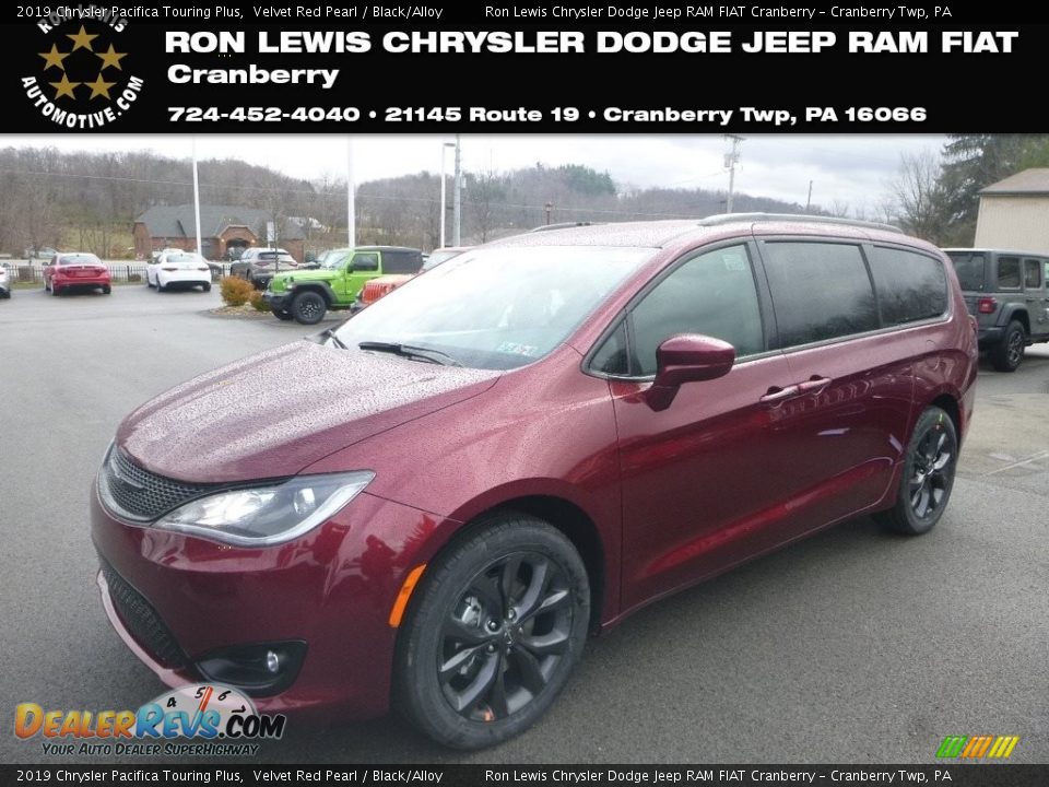 2019 Chrysler Pacifica Touring Plus Velvet Red Pearl / Black/Alloy Photo #1