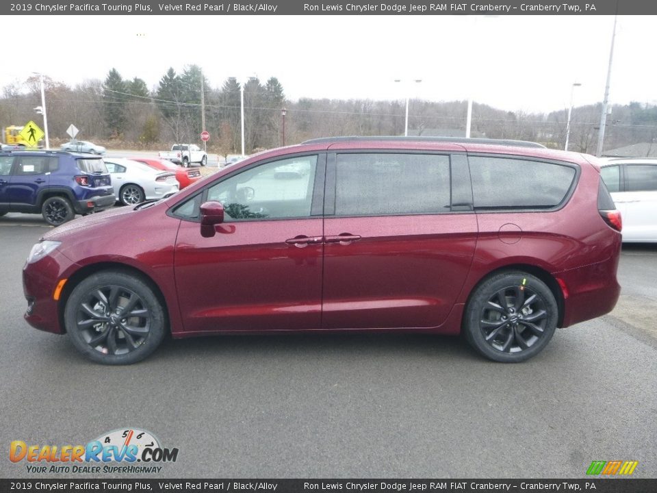 2019 Chrysler Pacifica Touring Plus Velvet Red Pearl / Black/Alloy Photo #2