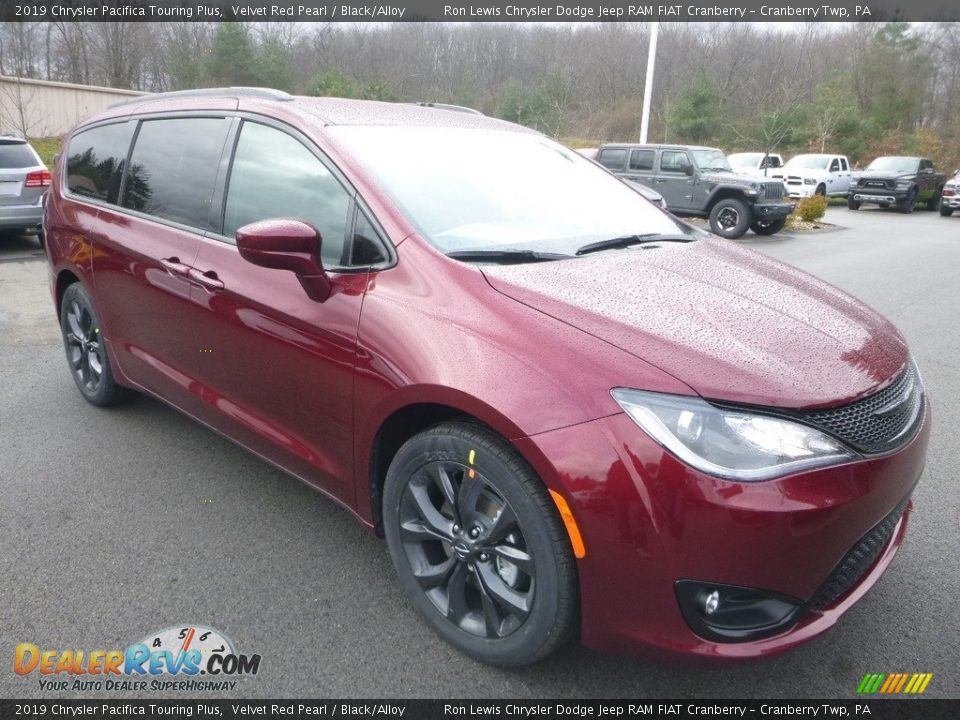 2019 Chrysler Pacifica Touring Plus Velvet Red Pearl / Black/Alloy Photo #7