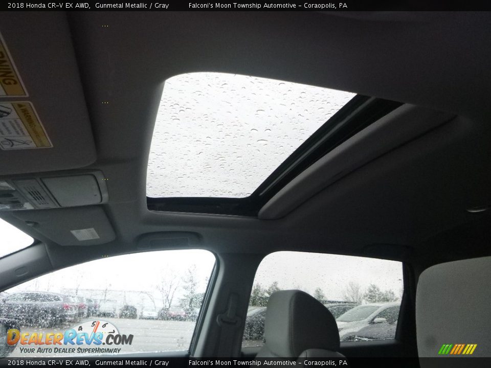2018 Honda CR-V EX AWD Gunmetal Metallic / Gray Photo #13