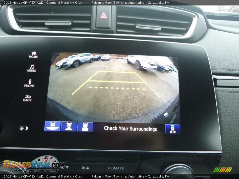 2018 Honda CR-V EX AWD Gunmetal Metallic / Gray Photo #15
