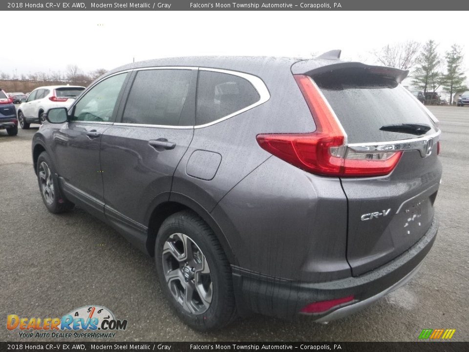 2018 Honda CR-V EX AWD Modern Steel Metallic / Gray Photo #2