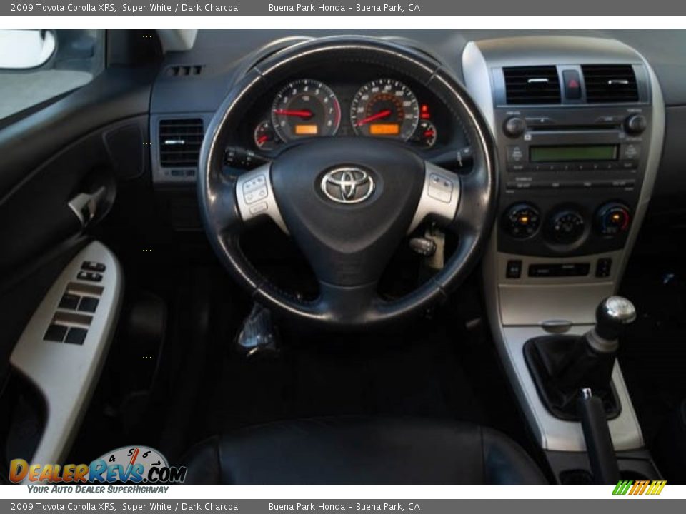 2009 Toyota Corolla XRS Super White / Dark Charcoal Photo #5