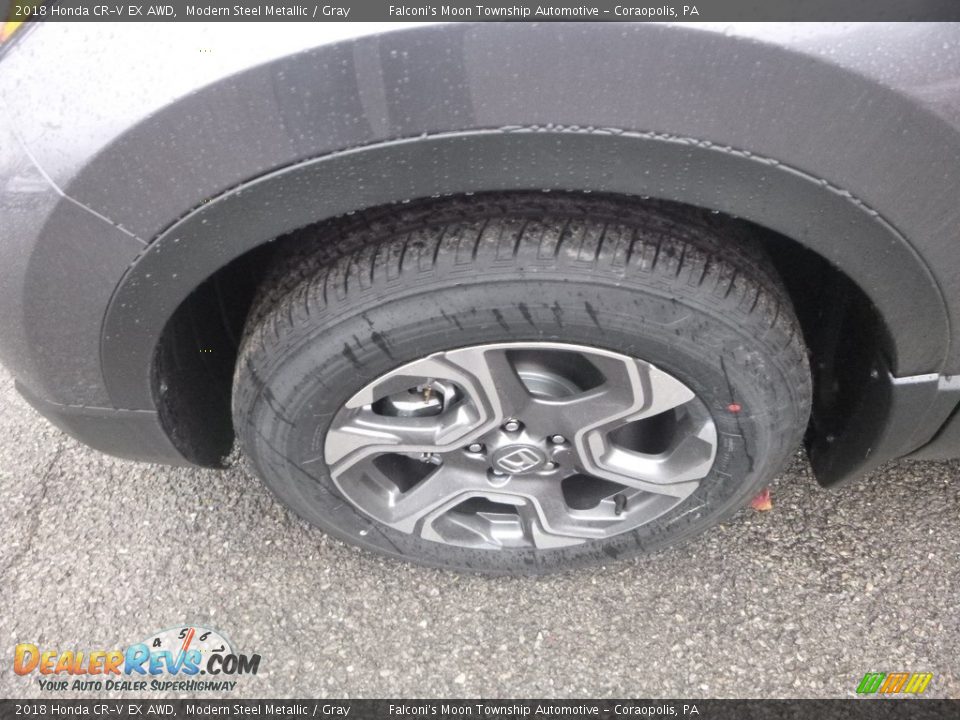 2018 Honda CR-V EX AWD Modern Steel Metallic / Gray Photo #7