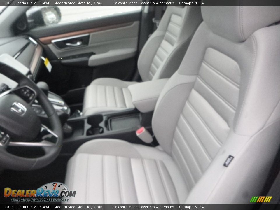 2018 Honda CR-V EX AWD Modern Steel Metallic / Gray Photo #8