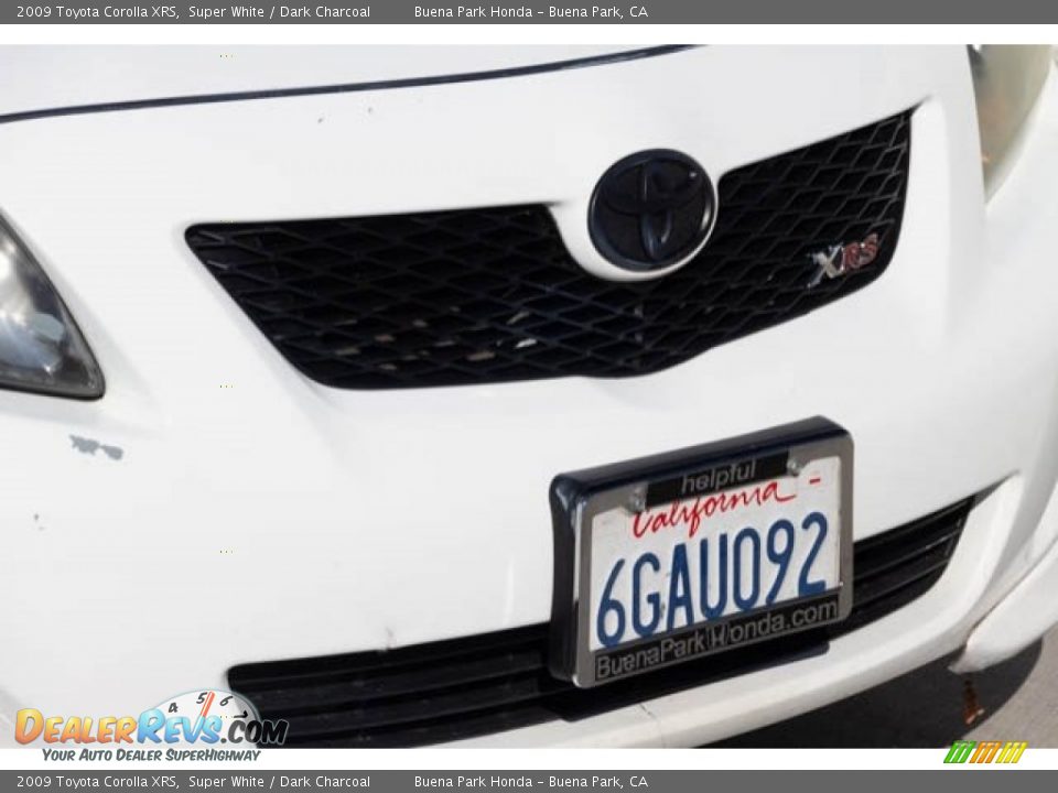 2009 Toyota Corolla XRS Super White / Dark Charcoal Photo #8