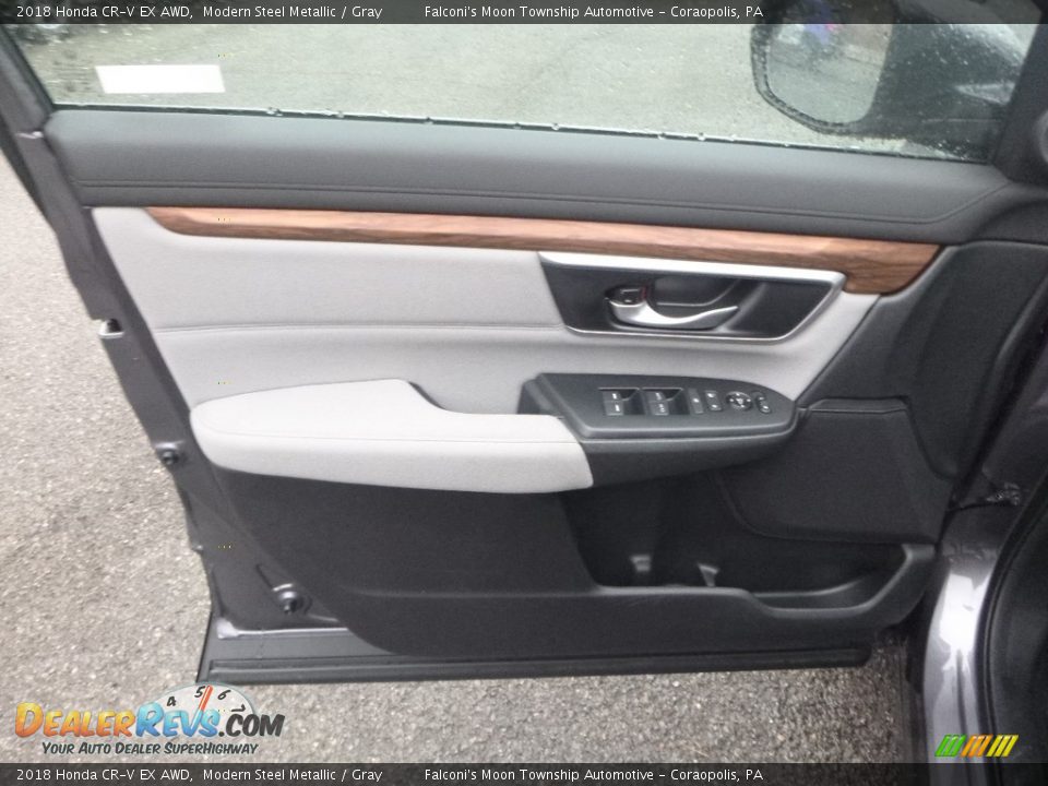 2018 Honda CR-V EX AWD Modern Steel Metallic / Gray Photo #11
