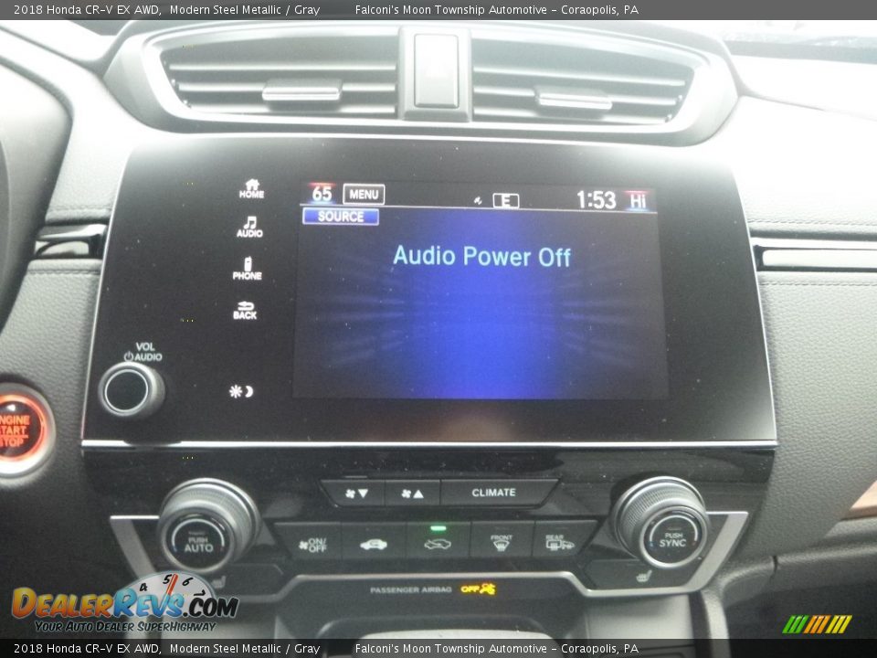 2018 Honda CR-V EX AWD Modern Steel Metallic / Gray Photo #13