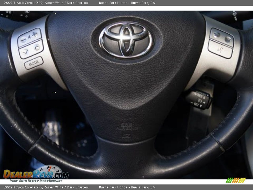 2009 Toyota Corolla XRS Super White / Dark Charcoal Photo #14