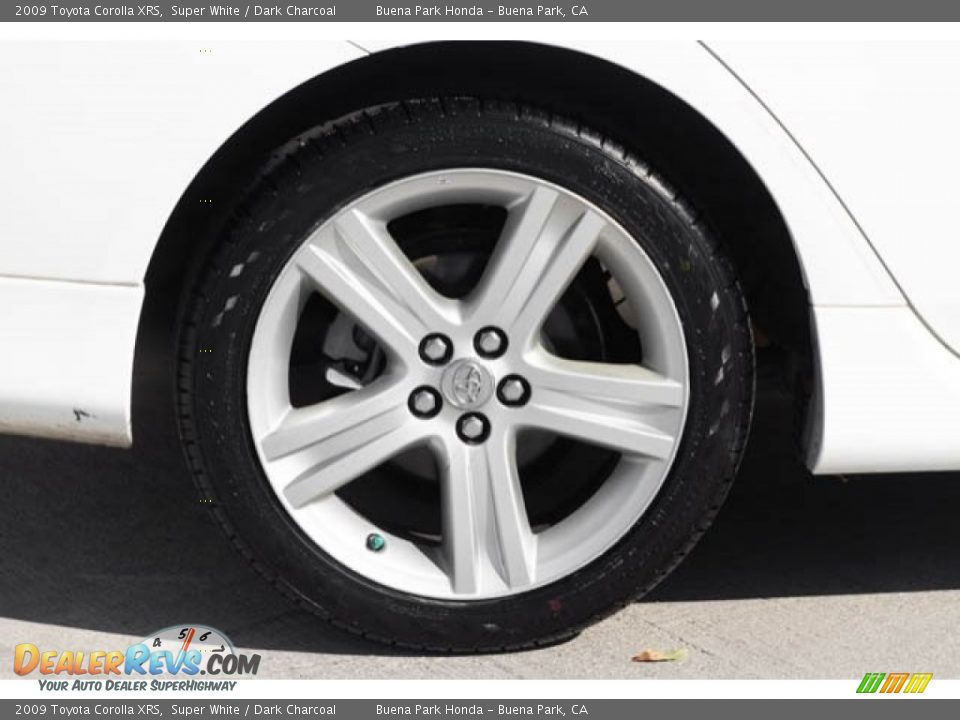 2009 Toyota Corolla XRS Super White / Dark Charcoal Photo #32