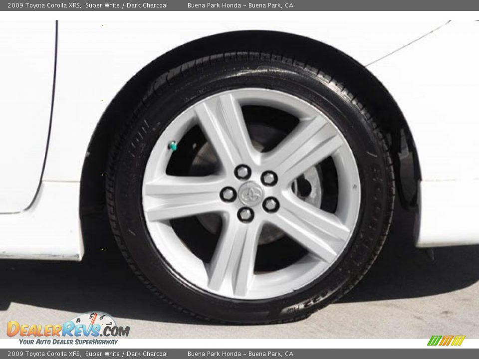 2009 Toyota Corolla XRS Super White / Dark Charcoal Photo #33