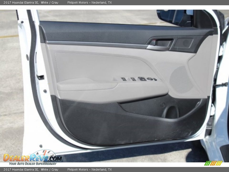 2017 Hyundai Elantra SE White / Gray Photo #10