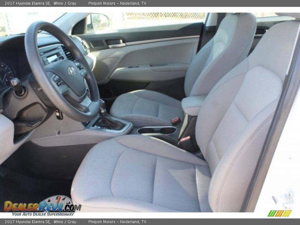 2017 Hyundai Elantra SE White / Gray Photo #11