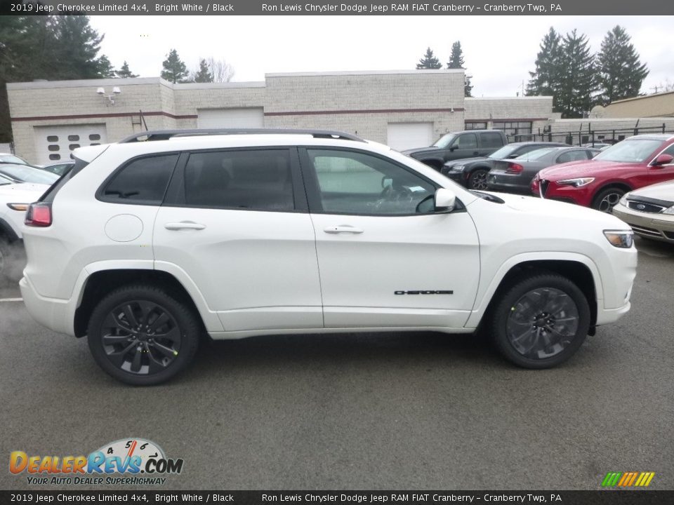 2019 Jeep Cherokee Limited 4x4 Bright White / Black Photo #6