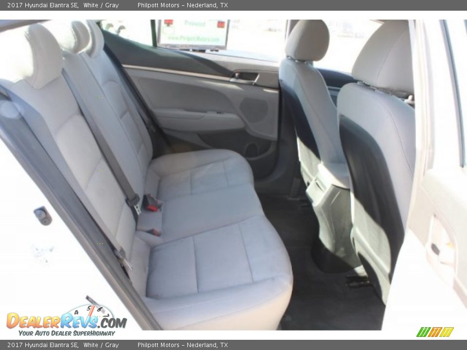 2017 Hyundai Elantra SE White / Gray Photo #22