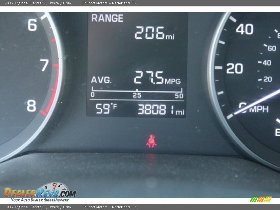 2017 Hyundai Elantra SE White / Gray Photo #26