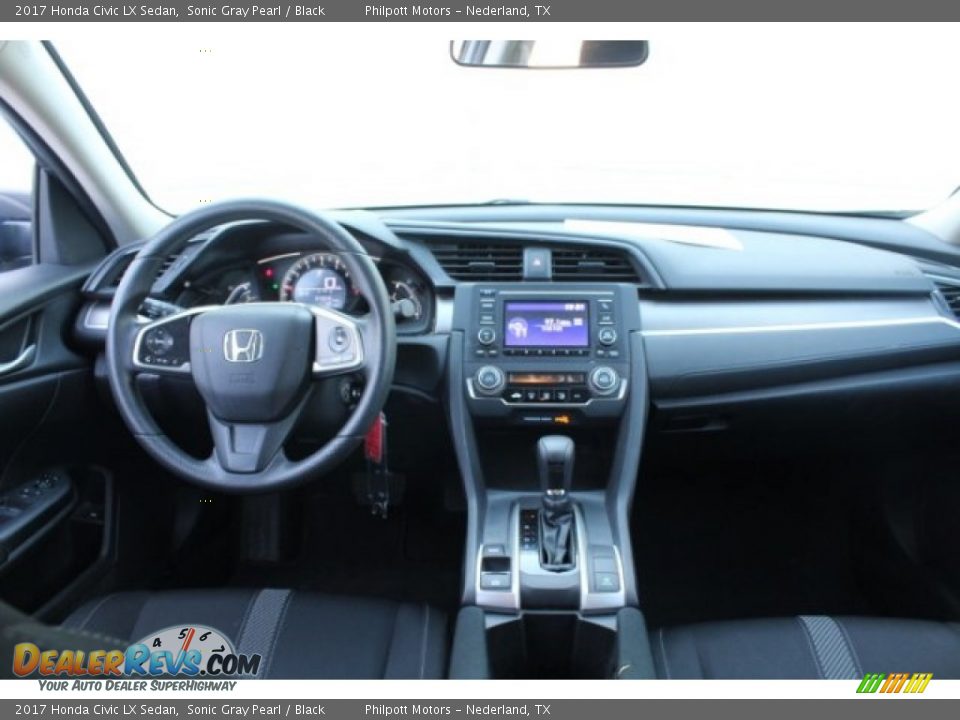 2017 Honda Civic LX Sedan Sonic Gray Pearl / Black Photo #19