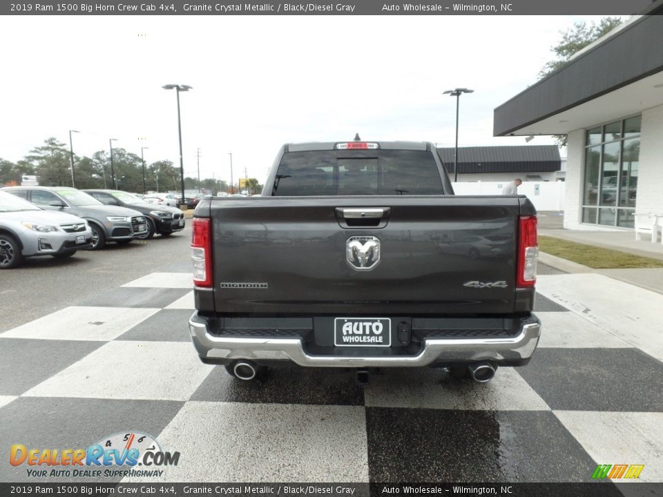 2019 Ram 1500 Big Horn Crew Cab 4x4 Granite Crystal Metallic / Black/Diesel Gray Photo #4