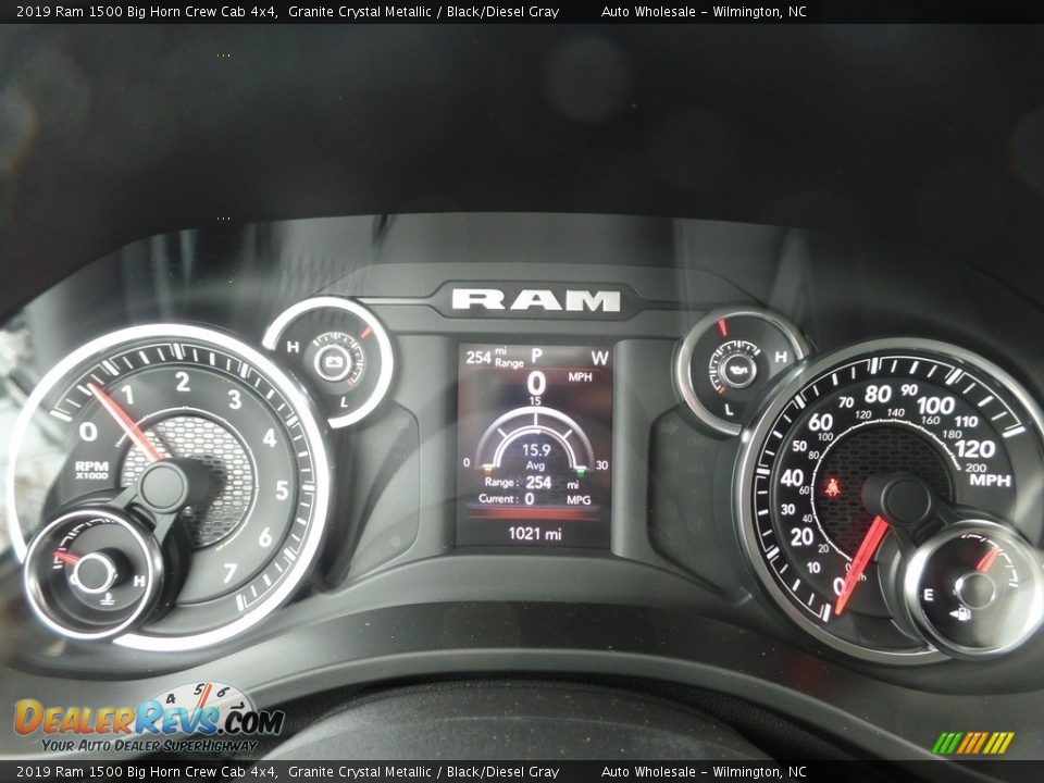 2019 Ram 1500 Big Horn Crew Cab 4x4 Granite Crystal Metallic / Black/Diesel Gray Photo #16