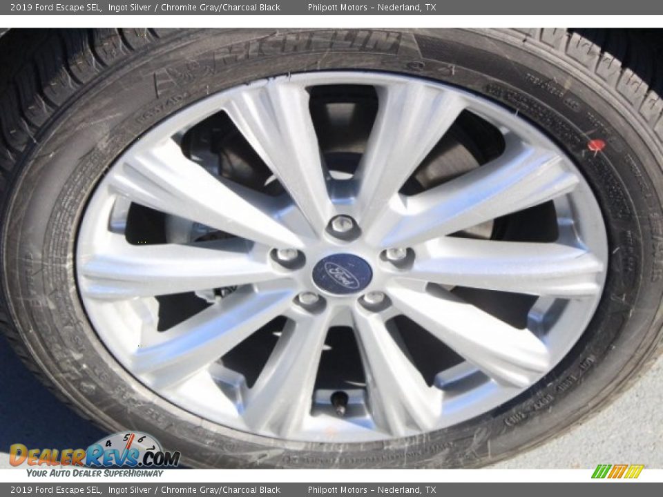 2019 Ford Escape SEL Ingot Silver / Chromite Gray/Charcoal Black Photo #5