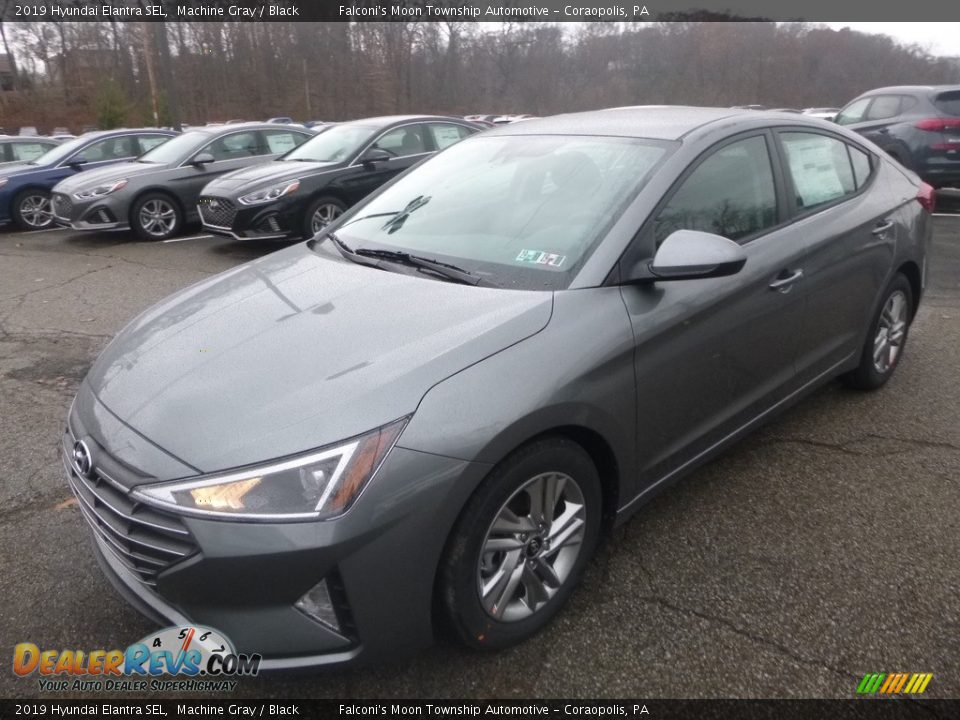 2019 Hyundai Elantra SEL Machine Gray / Black Photo #5