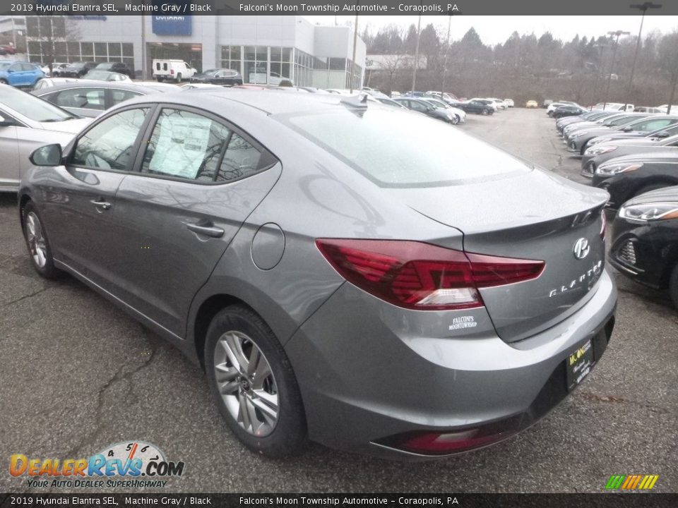 2019 Hyundai Elantra SEL Machine Gray / Black Photo #6