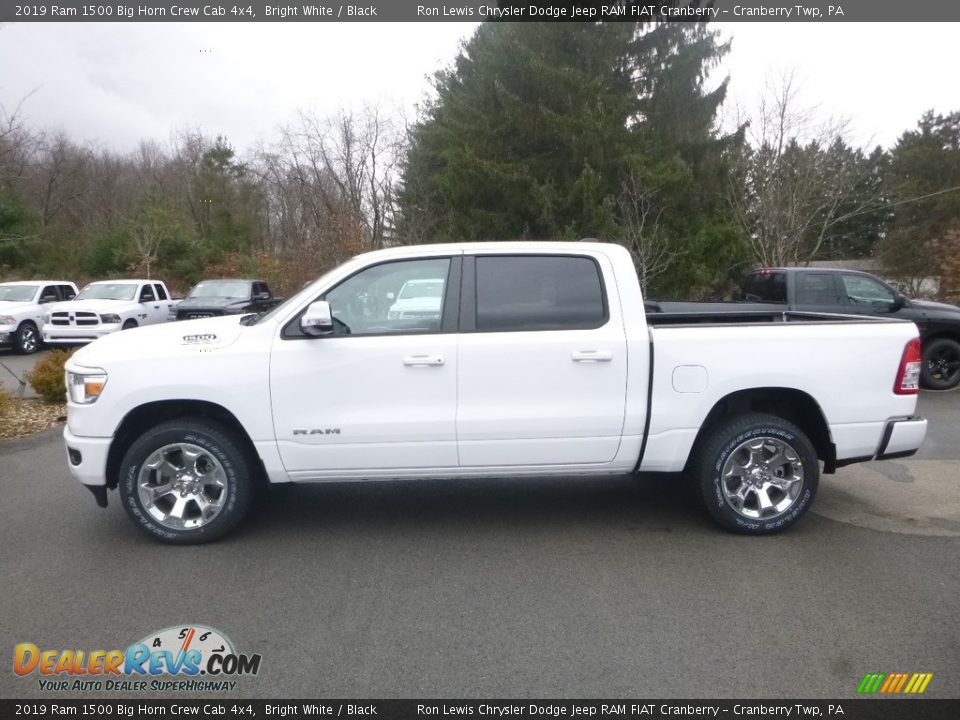 2019 Ram 1500 Big Horn Crew Cab 4x4 Bright White / Black Photo #2