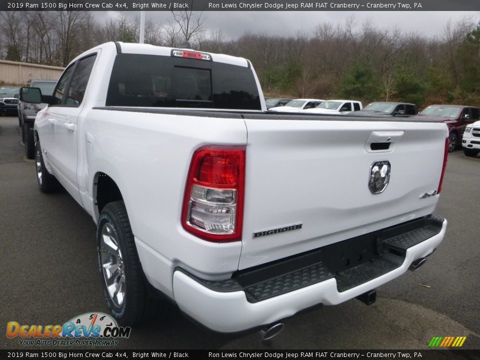 2019 Ram 1500 Big Horn Crew Cab 4x4 Bright White / Black Photo #3