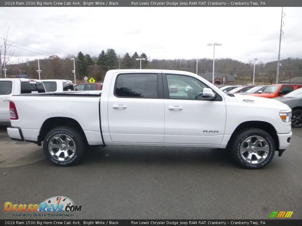 2019 Ram 1500 Big Horn Crew Cab 4x4 Bright White / Black Photo #6