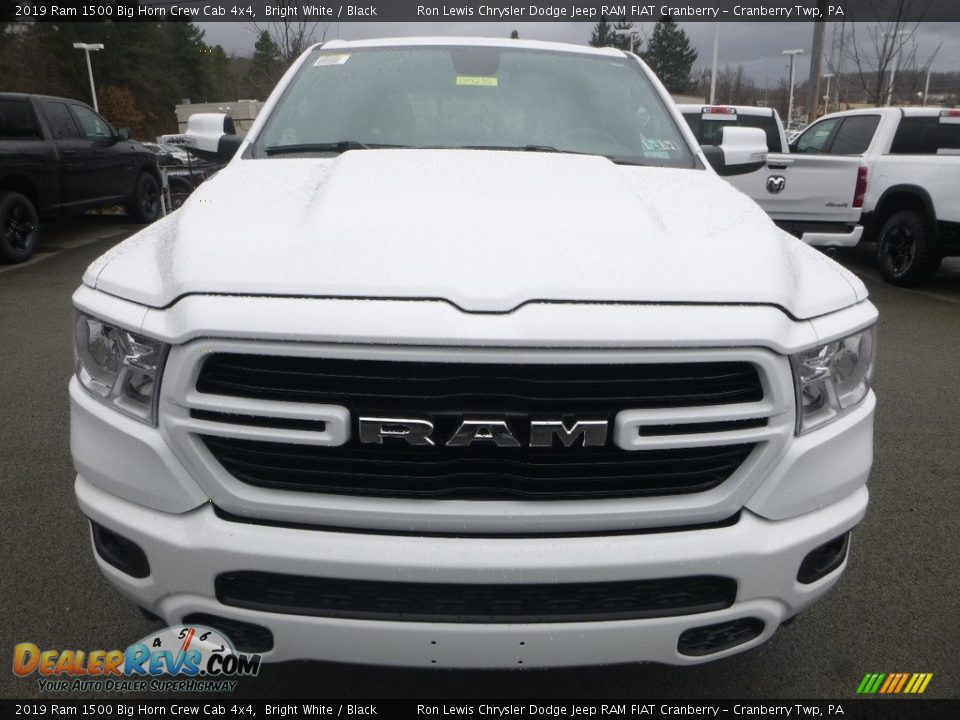 2019 Ram 1500 Big Horn Crew Cab 4x4 Bright White / Black Photo #8