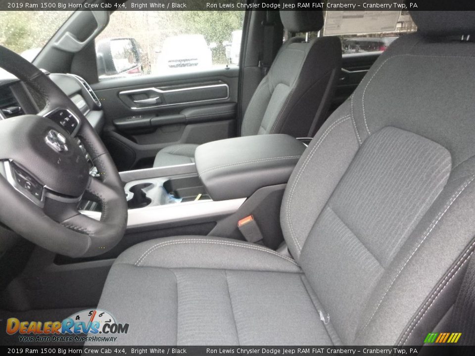 2019 Ram 1500 Big Horn Crew Cab 4x4 Bright White / Black Photo #14
