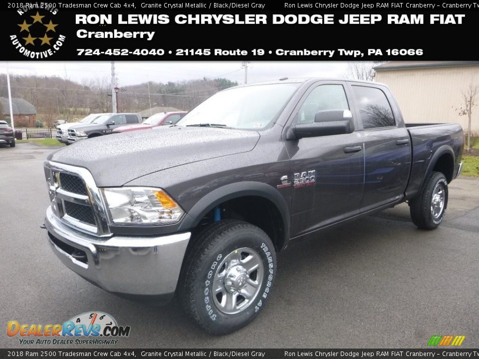 2018 Ram 2500 Tradesman Crew Cab 4x4 Granite Crystal Metallic / Black/Diesel Gray Photo #1