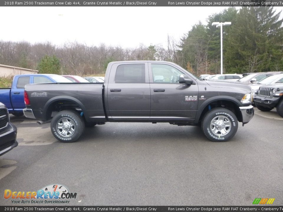 2018 Ram 2500 Tradesman Crew Cab 4x4 Granite Crystal Metallic / Black/Diesel Gray Photo #6