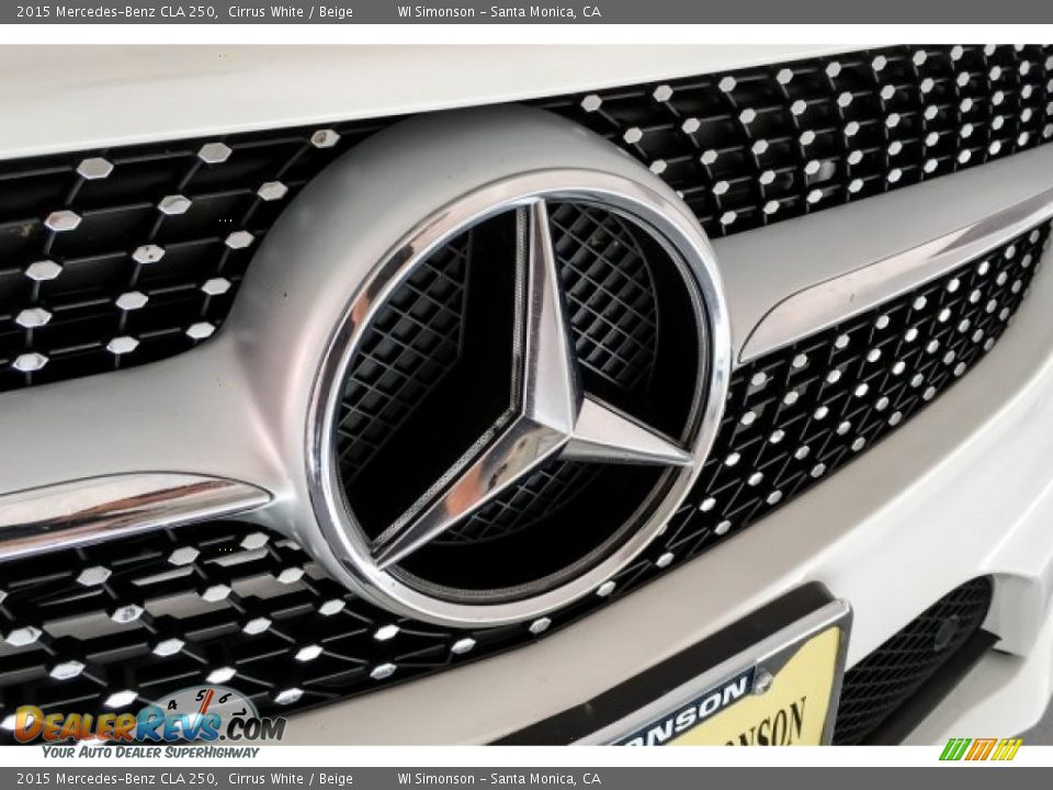 2015 Mercedes-Benz CLA 250 Cirrus White / Beige Photo #34