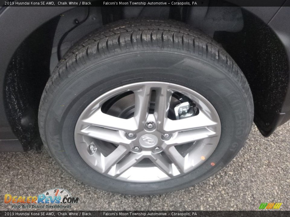 2019 Hyundai Kona SE AWD Chalk White / Black Photo #7