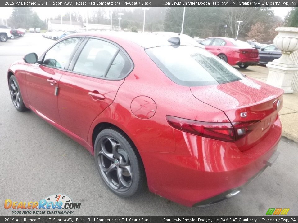 2019 Alfa Romeo Giulia Ti Sport AWD Rosso Red Competizione Tri-Coat / Black Photo #5