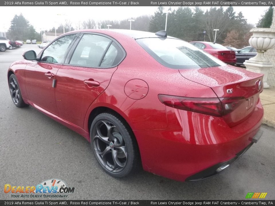 2019 Alfa Romeo Giulia Ti Sport AWD Rosso Red Competizione Tri-Coat / Black Photo #6