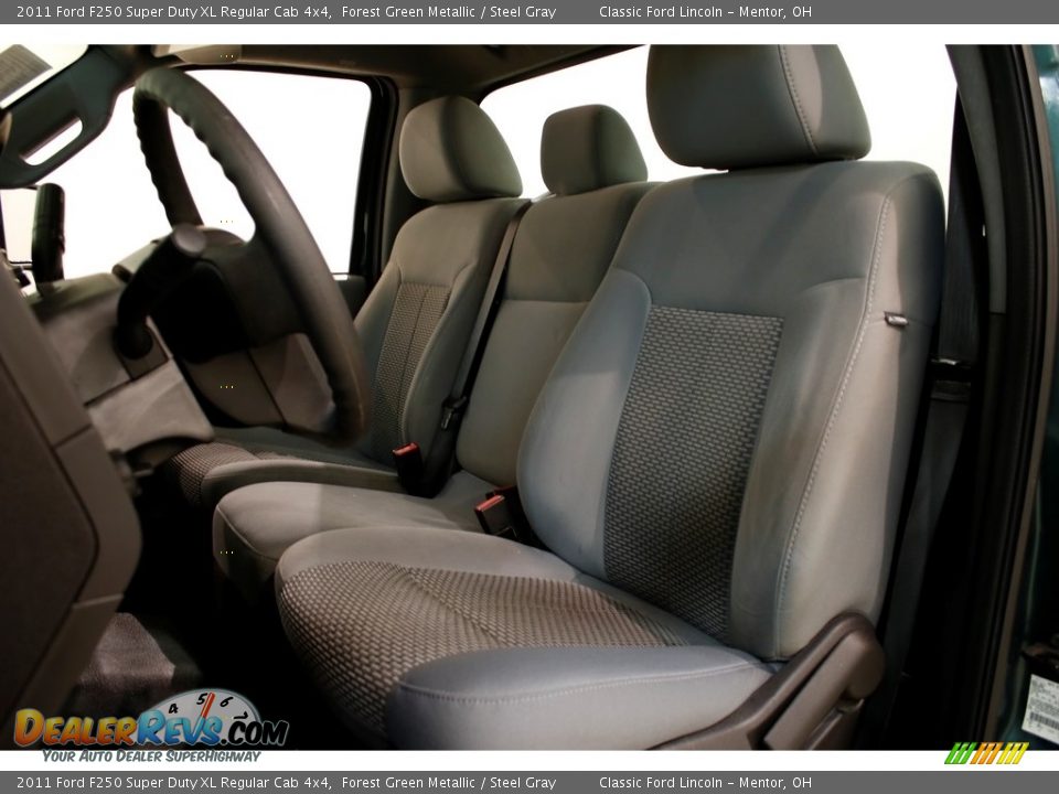 2011 Ford F250 Super Duty XL Regular Cab 4x4 Forest Green Metallic / Steel Gray Photo #5